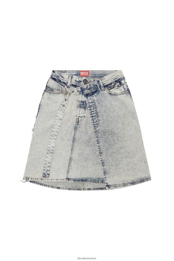 Diesel Abhängigkeit-Mitte Bekleidung hellblau Frauen H0VDZ1038