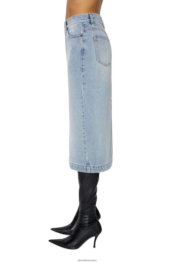 Diesel De-Ronny Bleistiftrock Bekleidung hellblau Frauen H0VDZ1032