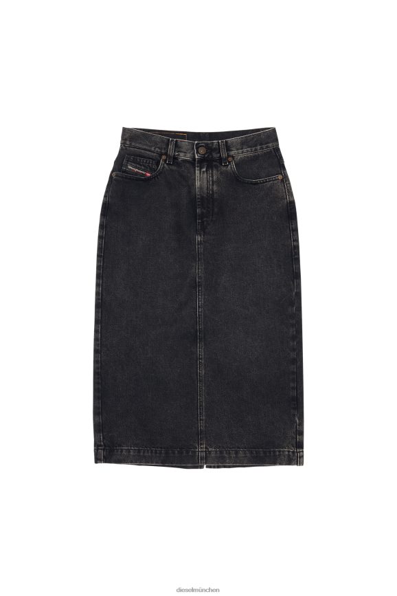 Diesel De-Ronny Bleistiftrock Bekleidung schwarz/dunkelgrau Frauen H0VDZ1031