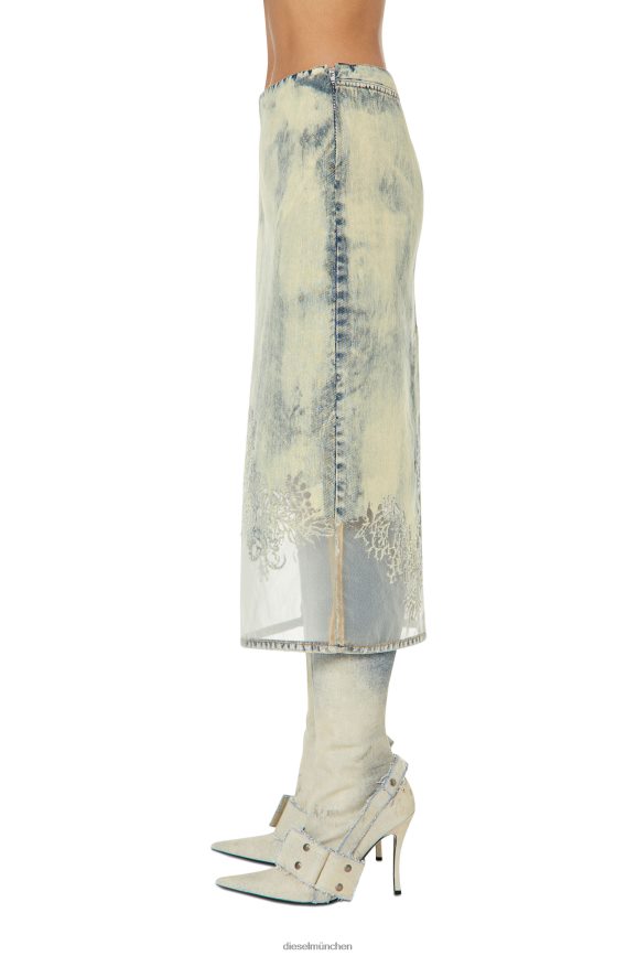 Diesel de-pra-fsc Bekleidung hellblau Frauen H0VDZ1040
