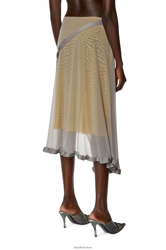 Diesel o-ray-l1 Bekleidung grau Frauen H0VDZ1024