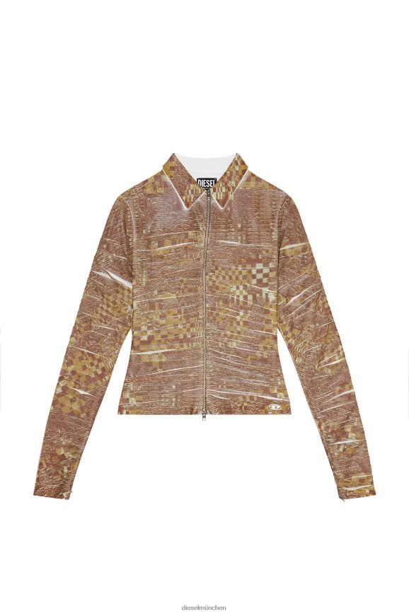 Diesel c-adonis Bekleidung Braun weiß Frauen H0VDZ966