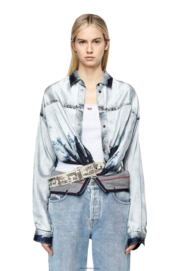 Diesel c-suki Bekleidung hellblau Frauen H0VDZ962