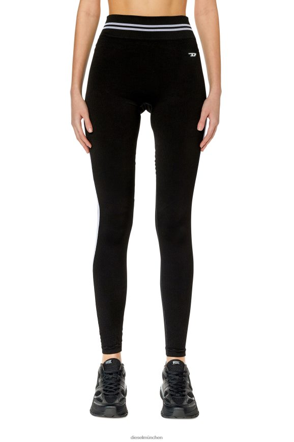 Diesel awsb-loyce-wt30 Bekleidung Schwarz Frauen H0VDZ992