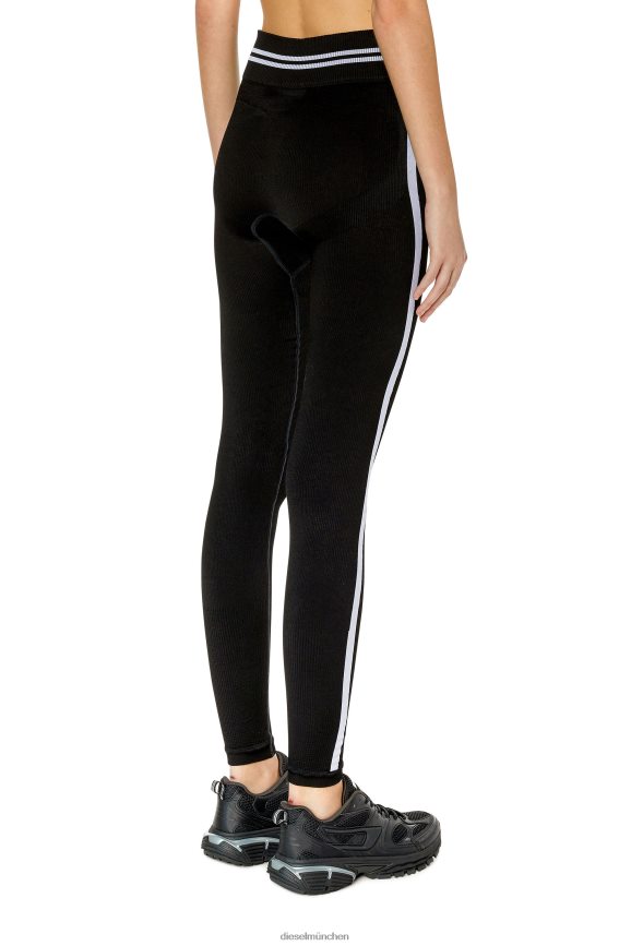 Diesel awsb-loyce-wt30 Bekleidung Schwarz Frauen H0VDZ992
