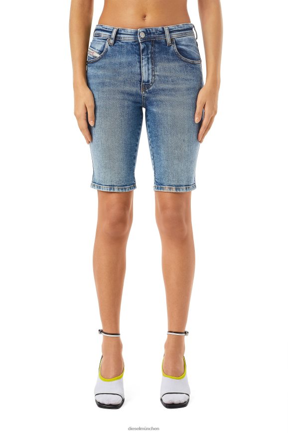 Diesel de-ginny Radhose Bekleidung Mittelblau Frauen H0VDZ984