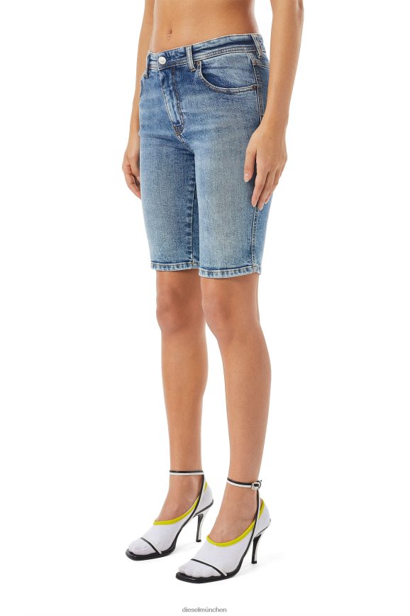 Diesel de-ginny Radhose Bekleidung Mittelblau Frauen H0VDZ984