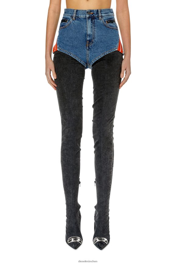 Diesel de-lunar-s Bekleidung Mittelblau Frauen H0VDZ1002