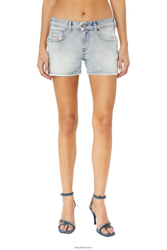 Diesel de-lyla-kurz Bekleidung hellblau Frauen H0VDZ988