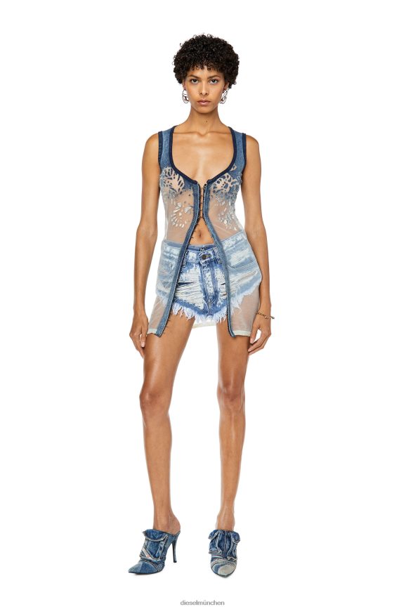 Diesel de-nalur Bekleidung hellblau Frauen H0VDZ1007