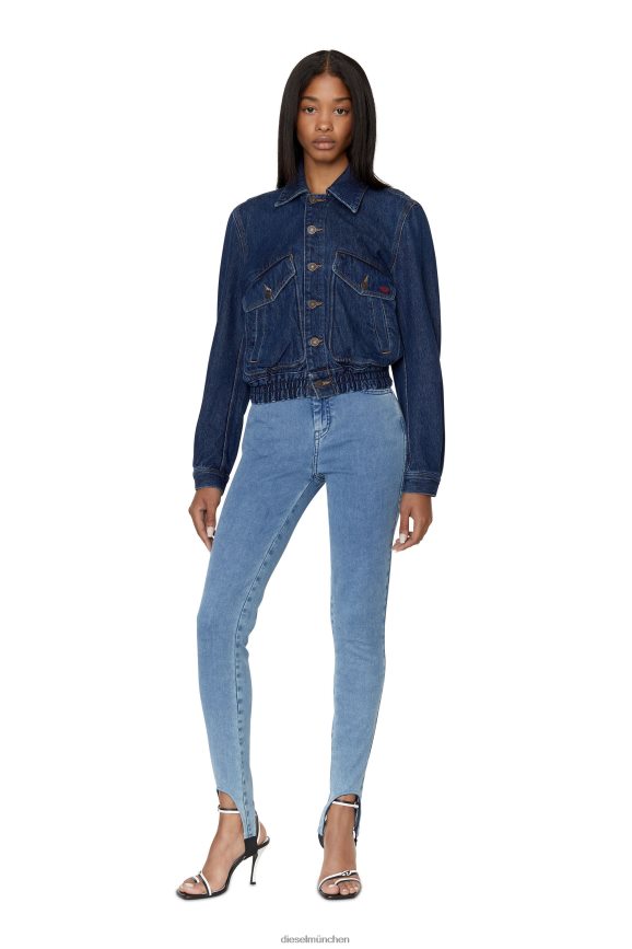 Diesel De-Tracy-Bomberjacke Bekleidung Dunkelblau Frauen H0VDZ771