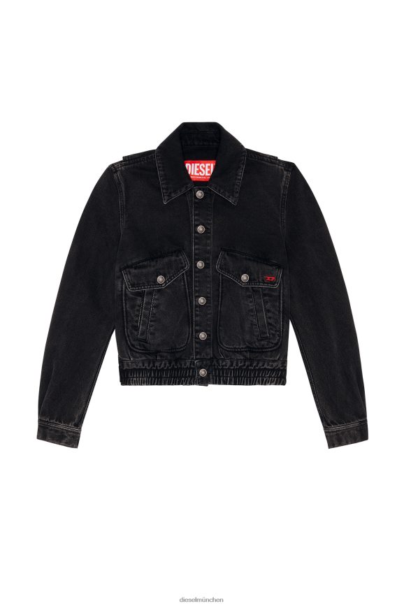 Diesel De-Tracy-Bomberjacke Bekleidung schwarz/dunkelgrau Frauen H0VDZ778
