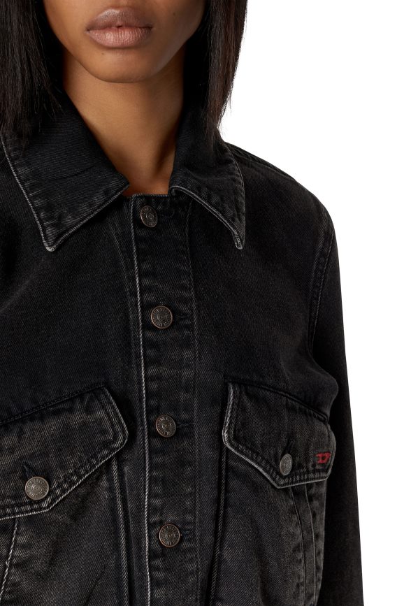 Diesel De-Tracy-Bomberjacke Bekleidung schwarz/dunkelgrau Frauen H0VDZ778