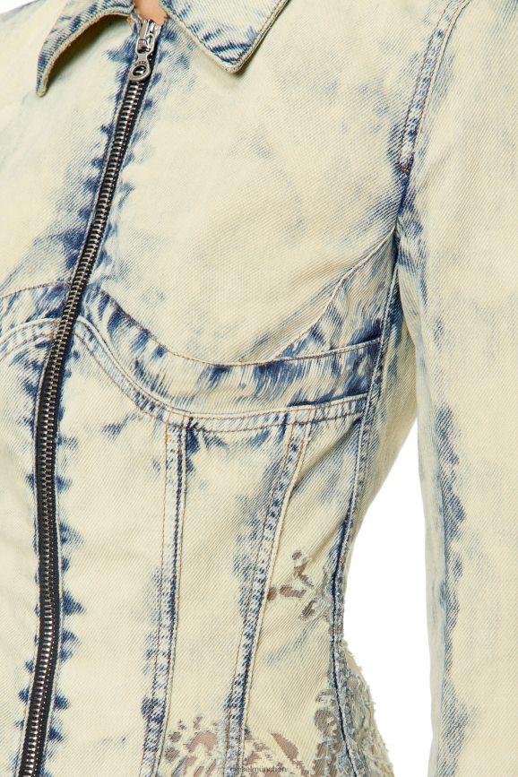 Diesel de-milly-fsc Bekleidung hellblau Frauen H0VDZ787
