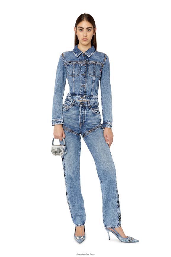 Diesel de-slimmy-fsb1 Bekleidung Mittelblau Frauen H0VDZ770