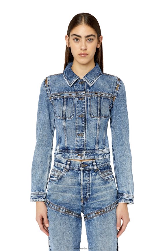 Diesel de-slimmy-fsb1 Bekleidung Mittelblau Frauen H0VDZ770