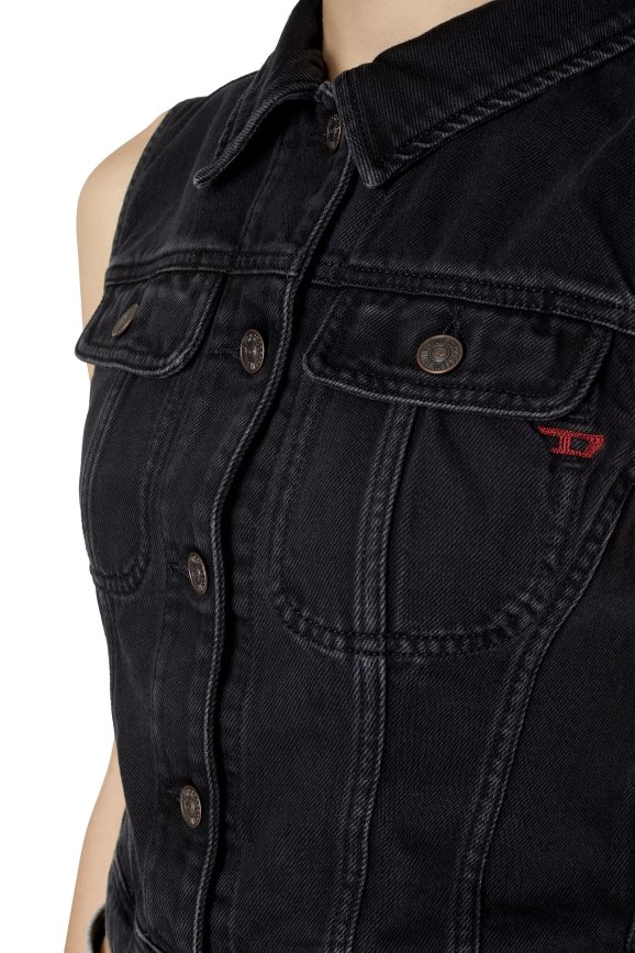 Diesel de-slimmy-sm Bekleidung schwarz/dunkelgrau Frauen H0VDZ777