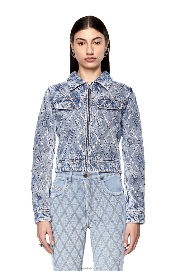 Diesel de-slimmy-zip-fs Bekleidung hellblau Frauen H0VDZ750
