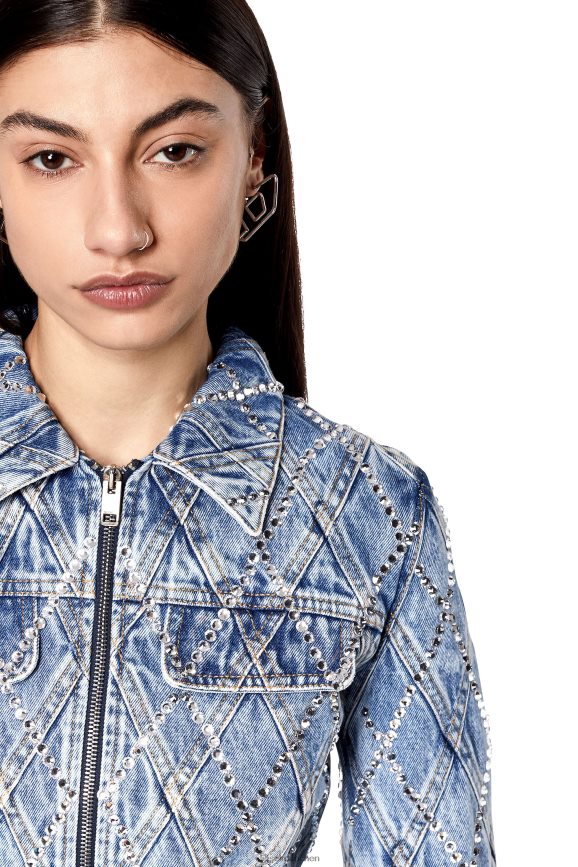Diesel de-slimmy-zip-fs Bekleidung hellblau Frauen H0VDZ750