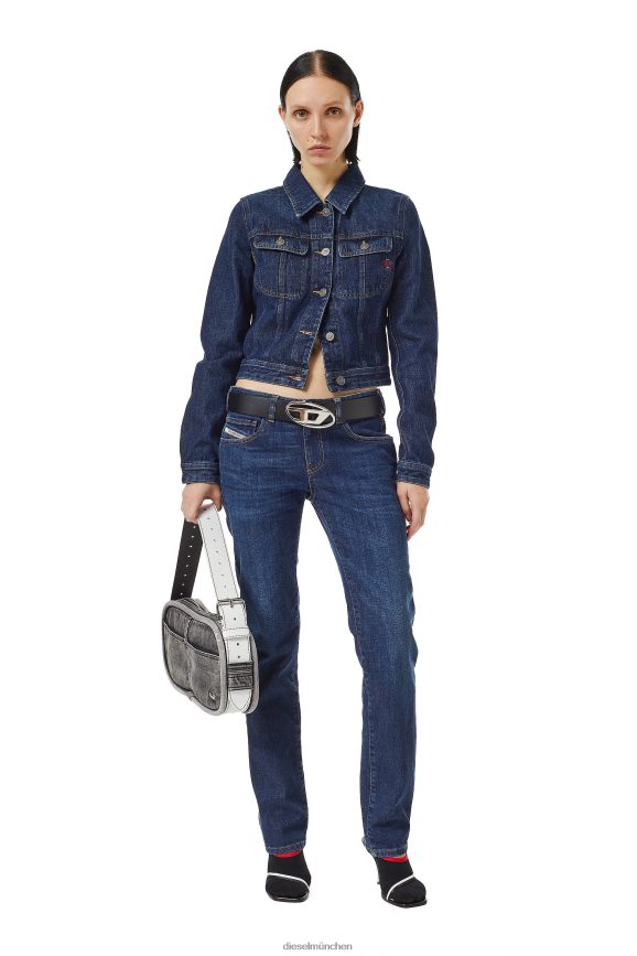 Diesel entschlankende Trucker-Jacke Bekleidung Dunkelblau Frauen H0VDZ769