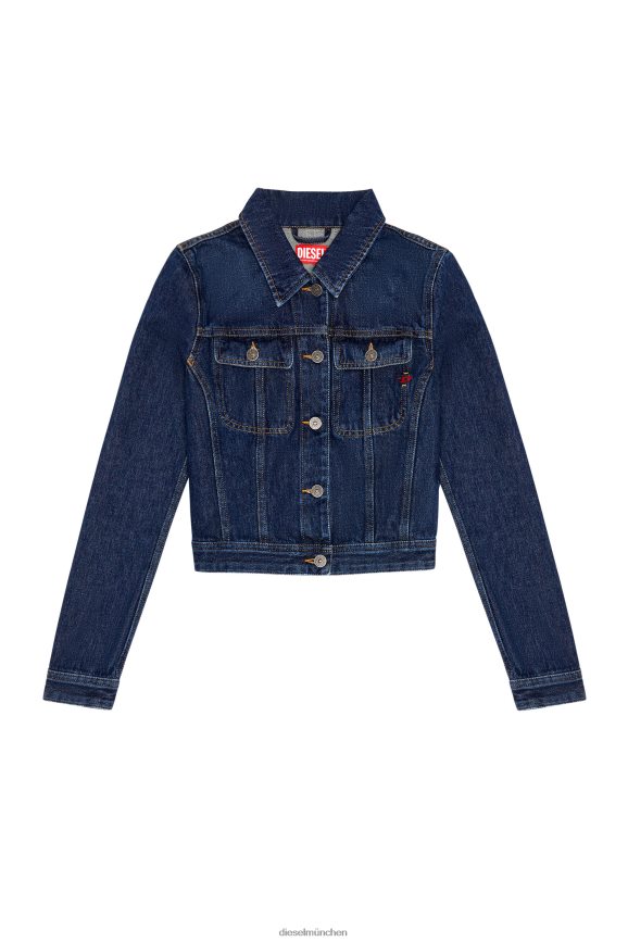Diesel entschlankende Trucker-Jacke Bekleidung Dunkelblau Frauen H0VDZ769