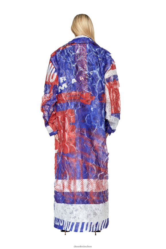 Diesel g-caris Bekleidung rot blau Frauen H0VDZ748
