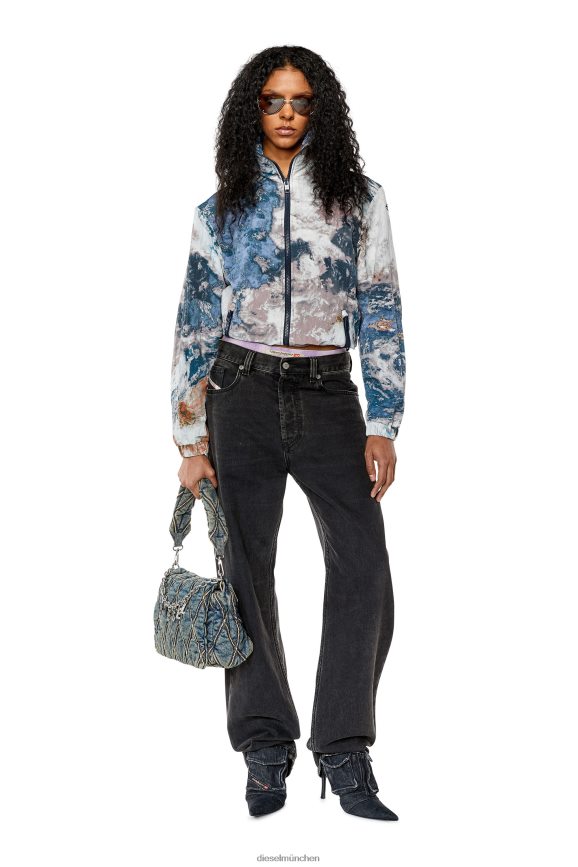 Diesel g-warrel-cmf Bekleidung weiß Blau Frauen H0VDZ755
