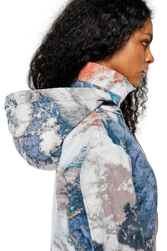 Diesel g-warrel-cmf Bekleidung weiß Blau Frauen H0VDZ755