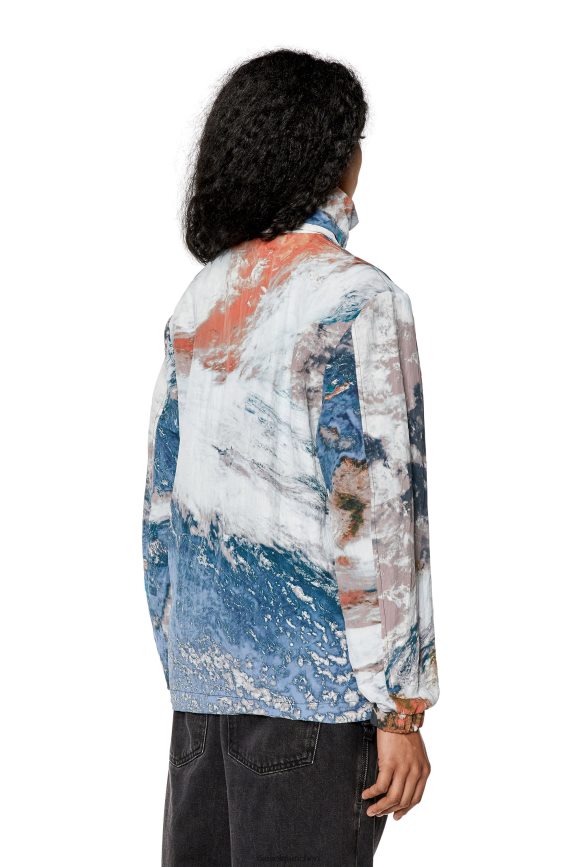 Diesel g-warrel-cmf Bekleidung weiß Blau Frauen H0VDZ755