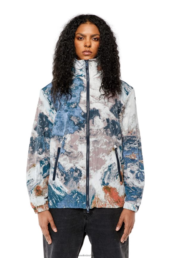 Diesel g-warrel-cmf Bekleidung weiß Blau Frauen H0VDZ755