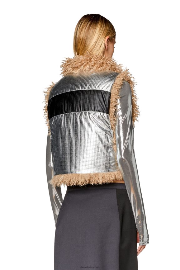 Diesel w-efia Bekleidung Silber Frauen H0VDZ754