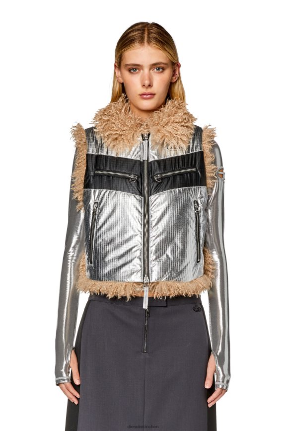 Diesel w-efia Bekleidung Silber Frauen H0VDZ754