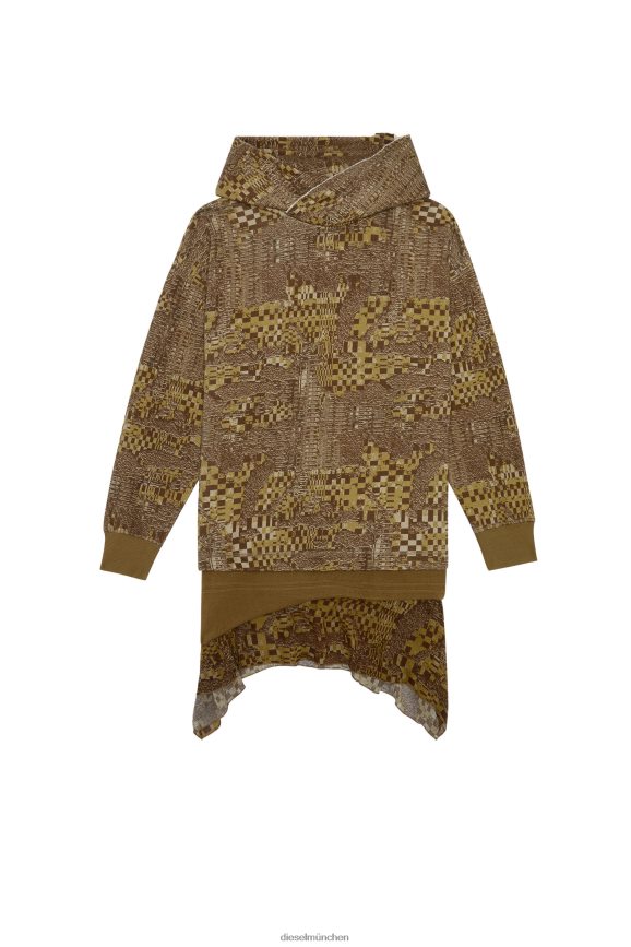 Diesel D-Rolly-Hood Bekleidung Militärgrün Frauen H0VDZ838
