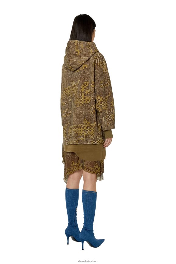 Diesel D-Rolly-Hood Bekleidung Militärgrün Frauen H0VDZ838