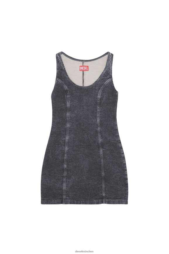 Diesel D-Venus Track Denim-Tankkleid Bekleidung schwarz/dunkelgrau Frauen H0VDZ825