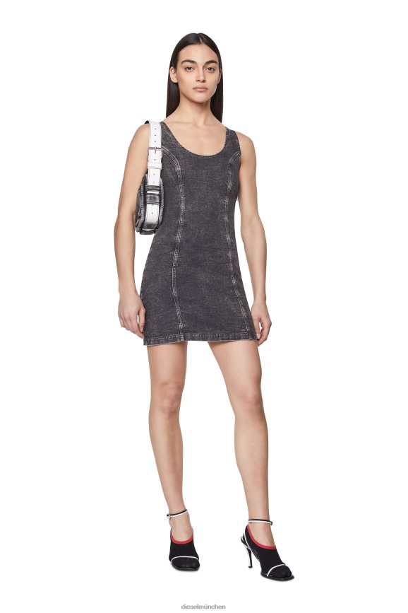 Diesel D-Venus Track Denim-Tankkleid Bekleidung schwarz/dunkelgrau Frauen H0VDZ825