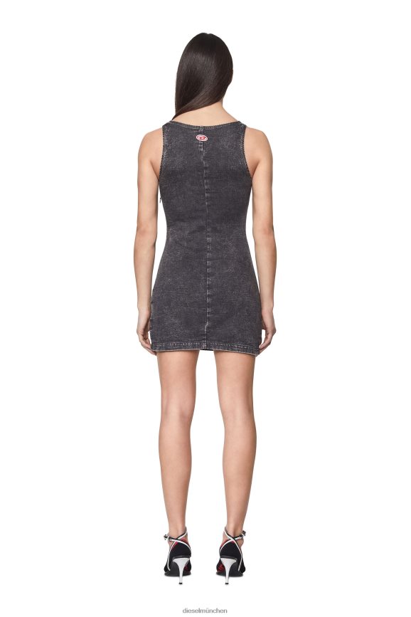 Diesel D-Venus Track Denim-Tankkleid Bekleidung schwarz/dunkelgrau Frauen H0VDZ825