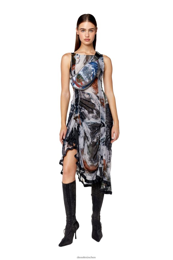 Diesel D-tyler Bekleidung Schwarz-Weiss Frauen H0VDZ802