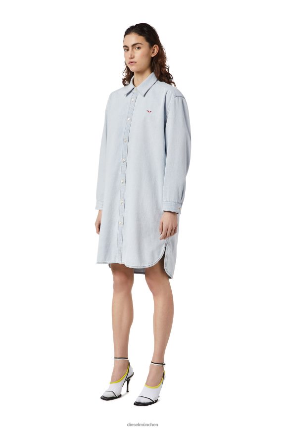 Diesel De-Blex-Hemdkleid Bekleidung hellblau Frauen H0VDZ842