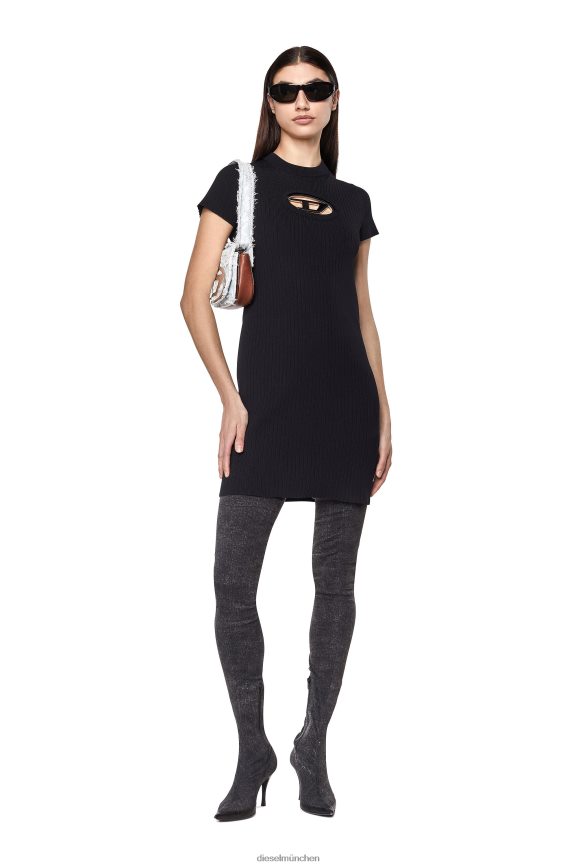 Diesel M-Desmoines-Kleid Bekleidung Schwarz Frauen H0VDZ793