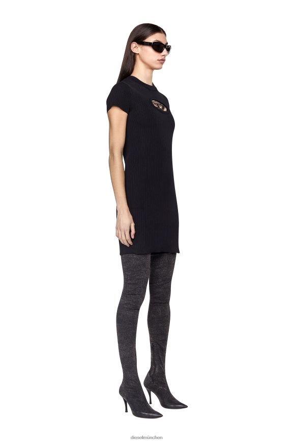 Diesel M-Desmoines-Kleid Bekleidung Schwarz Frauen H0VDZ793