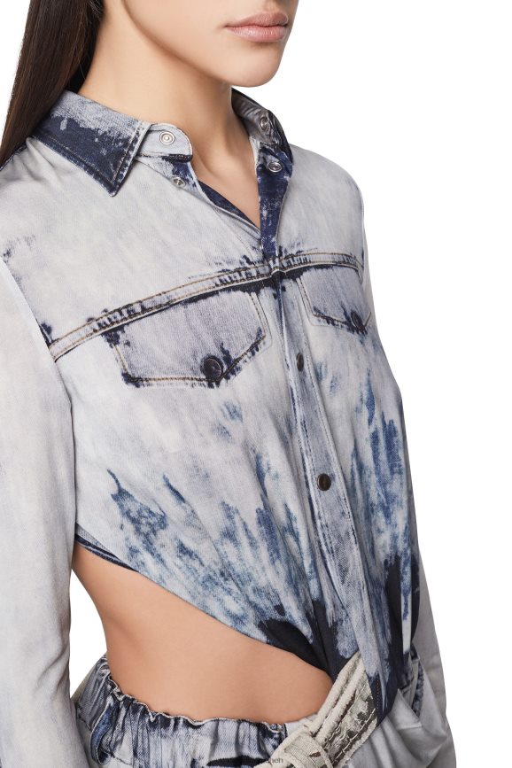 Diesel d-hanne Bekleidung hellblau Frauen H0VDZ821