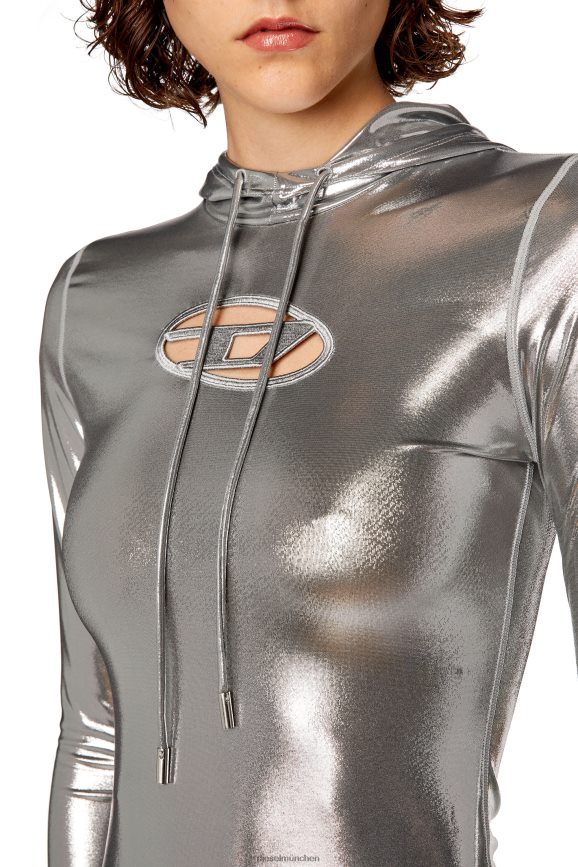 Diesel d-mathilde-l1 Bekleidung grau Frauen H0VDZ811