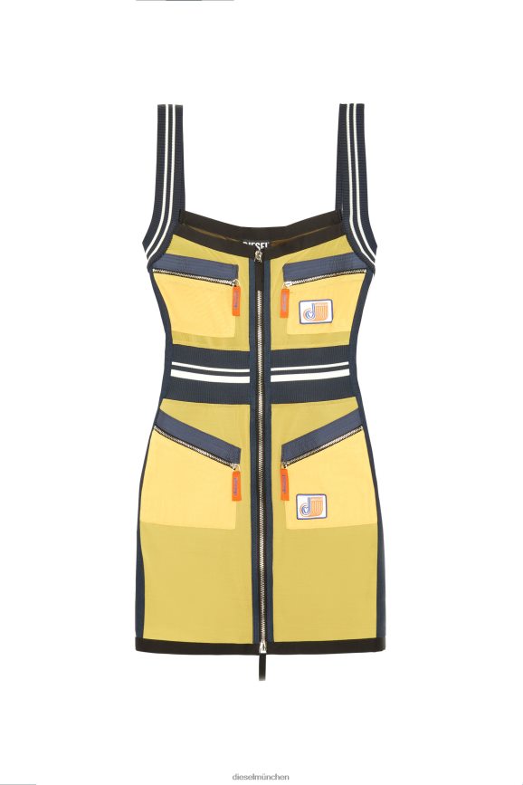 Diesel d-mesher Bekleidung Schwarz Gelb Frauen H0VDZ794