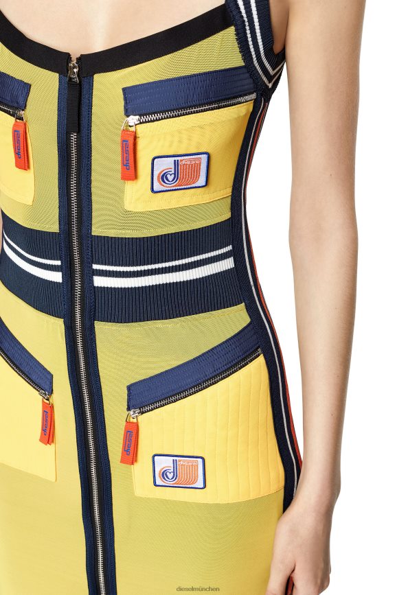 Diesel d-mesher Bekleidung Schwarz Gelb Frauen H0VDZ794