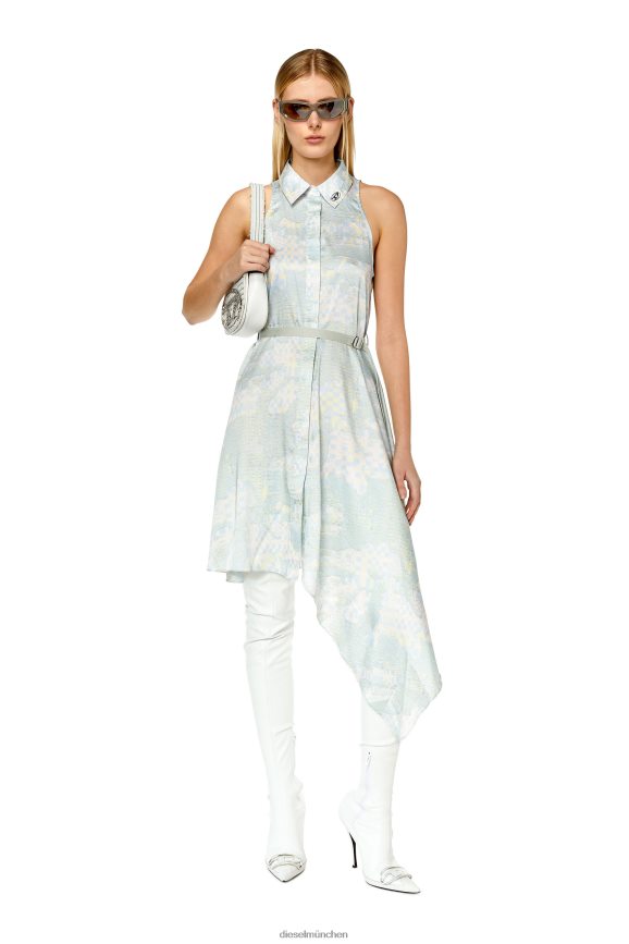 Diesel d-trisa-aop Bekleidung hellblau Frauen H0VDZ846