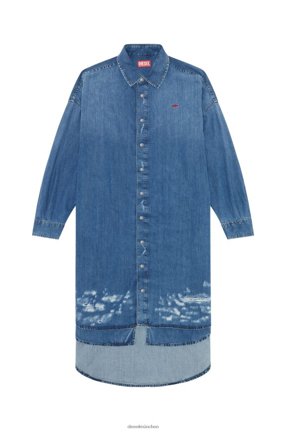 Diesel de-davis-l Bekleidung Mittelblau Frauen H0VDZ830