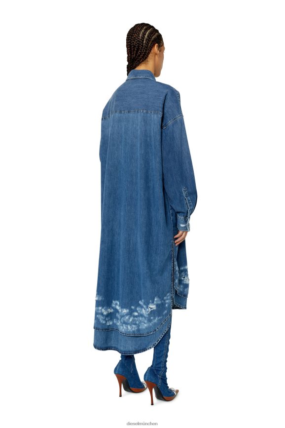Diesel de-davis-l Bekleidung Mittelblau Frauen H0VDZ830