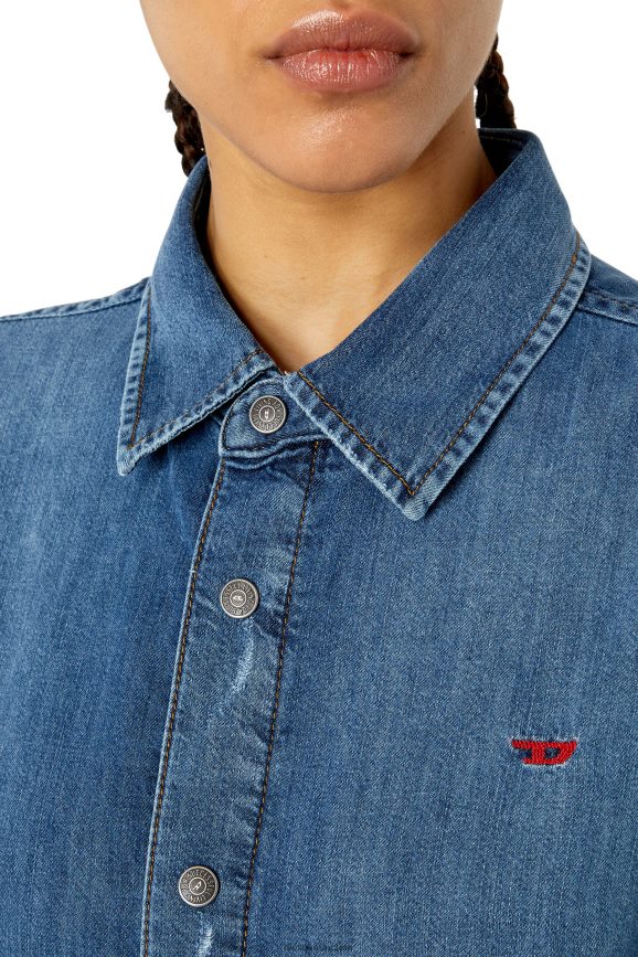 Diesel de-davis-l Bekleidung Mittelblau Frauen H0VDZ830