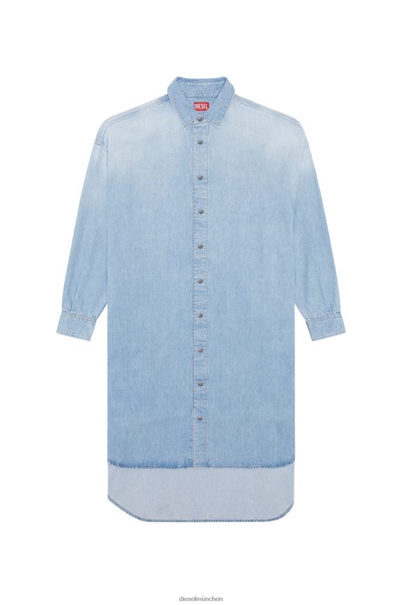 Diesel de-davis-l-s Bekleidung hellblau Frauen H0VDZ810